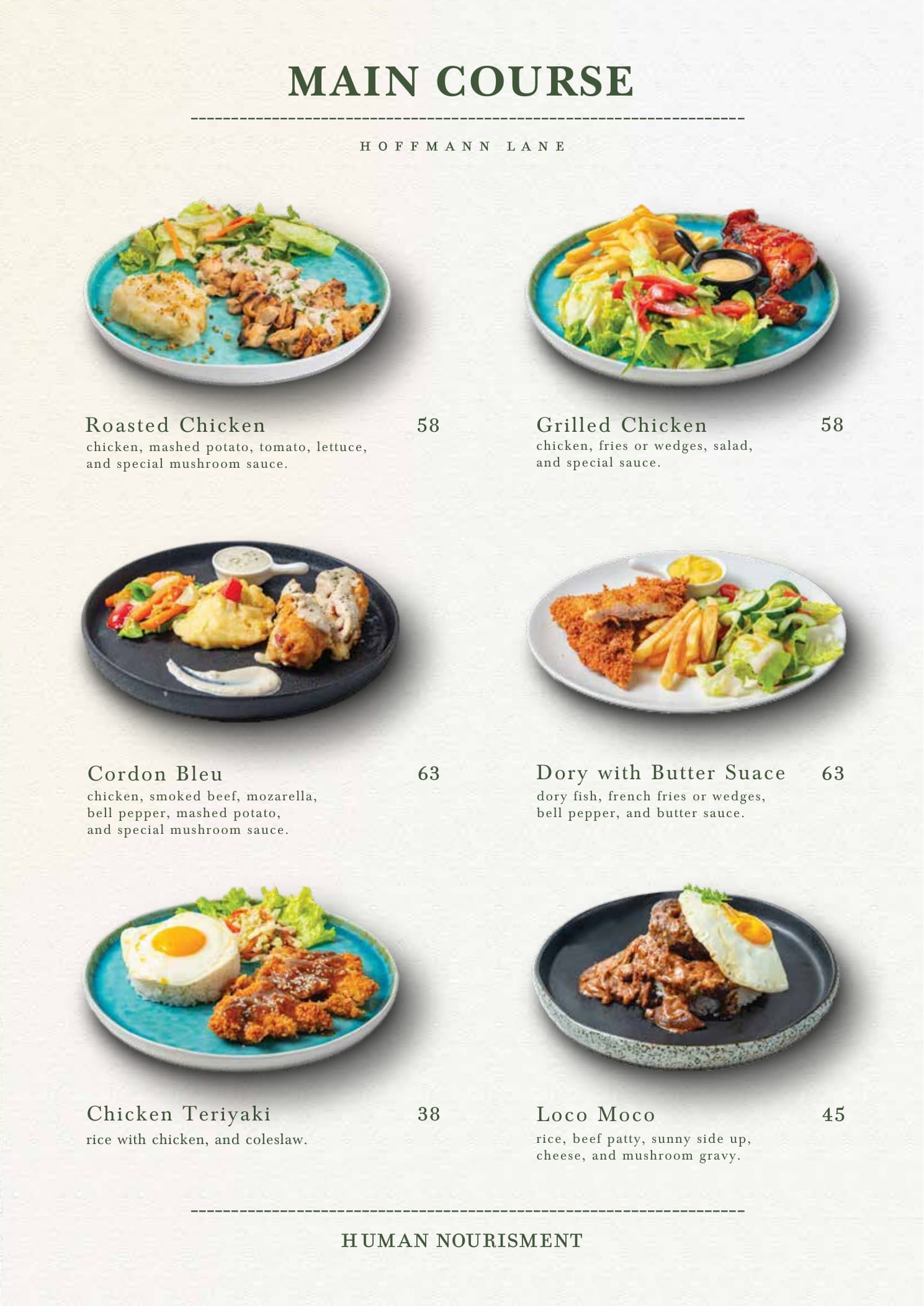 Buku menu Hoffmann Lane, halaman 10 dari 30