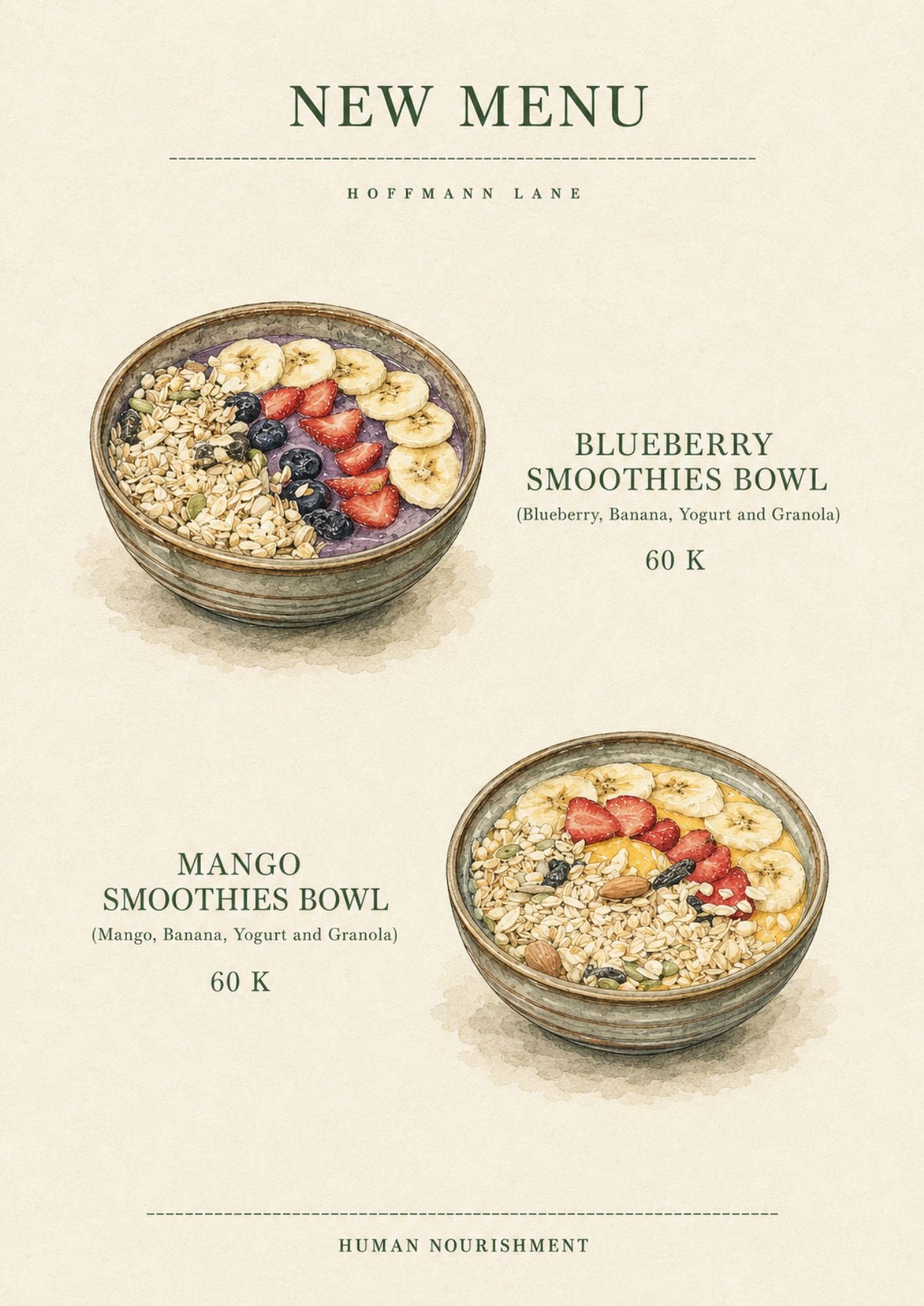 Buku menu ilustrasi Hoffmann Lane, halaman 3 dari 32