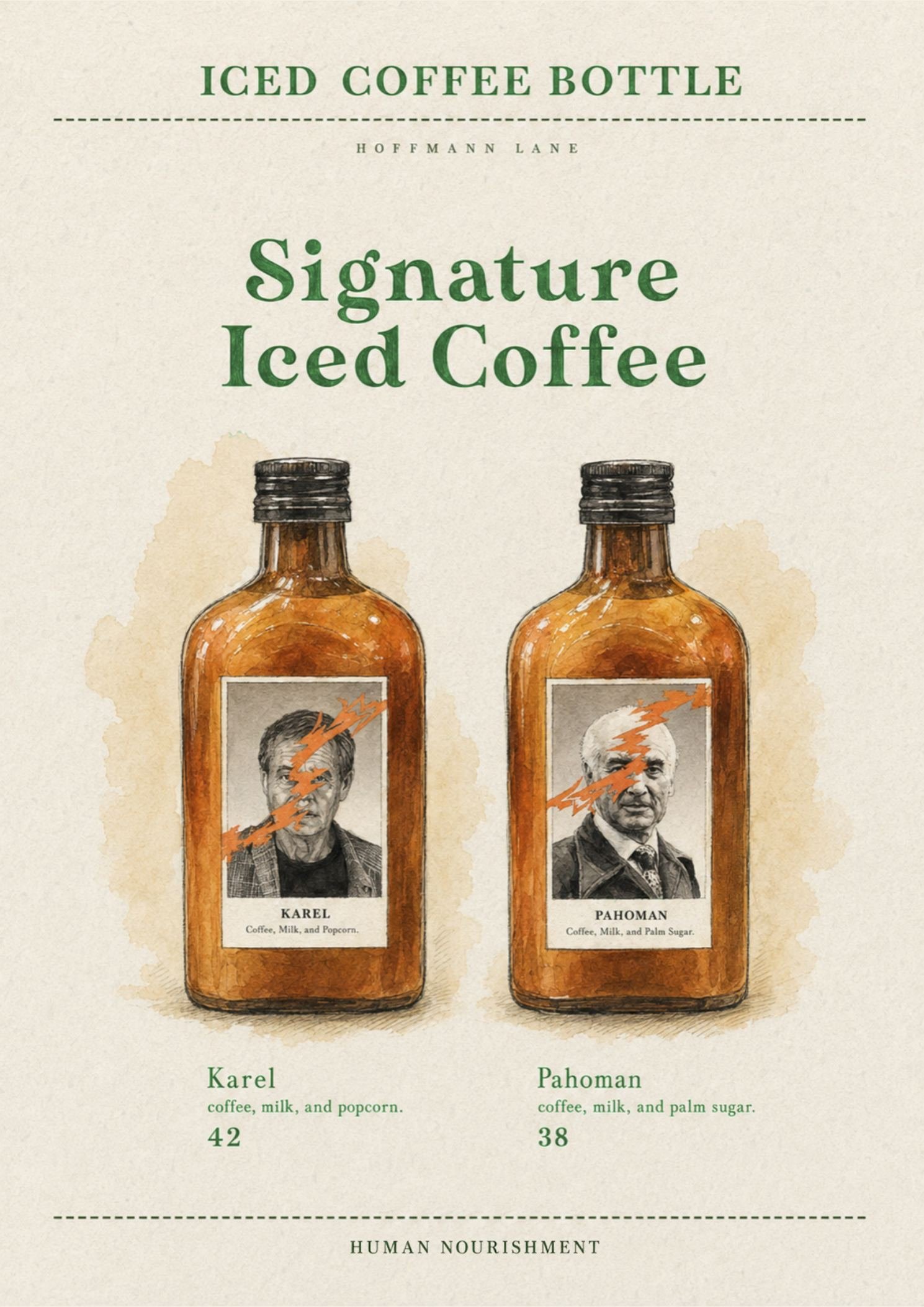 Buku menu ilustrasi Hoffmann Lane, halaman 8 dari 32