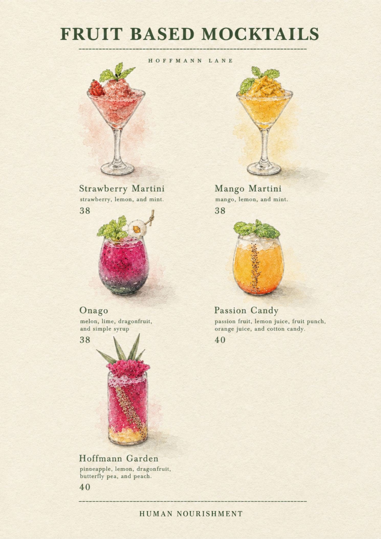 Buku menu ilustrasi Hoffmann Lane, halaman 25 dari 32